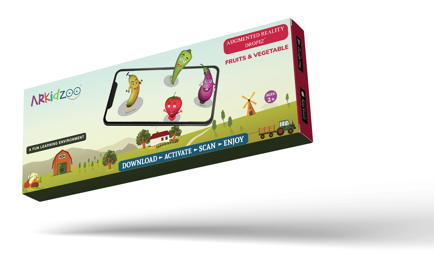Dropiz Fruits and Vegetables flashcards