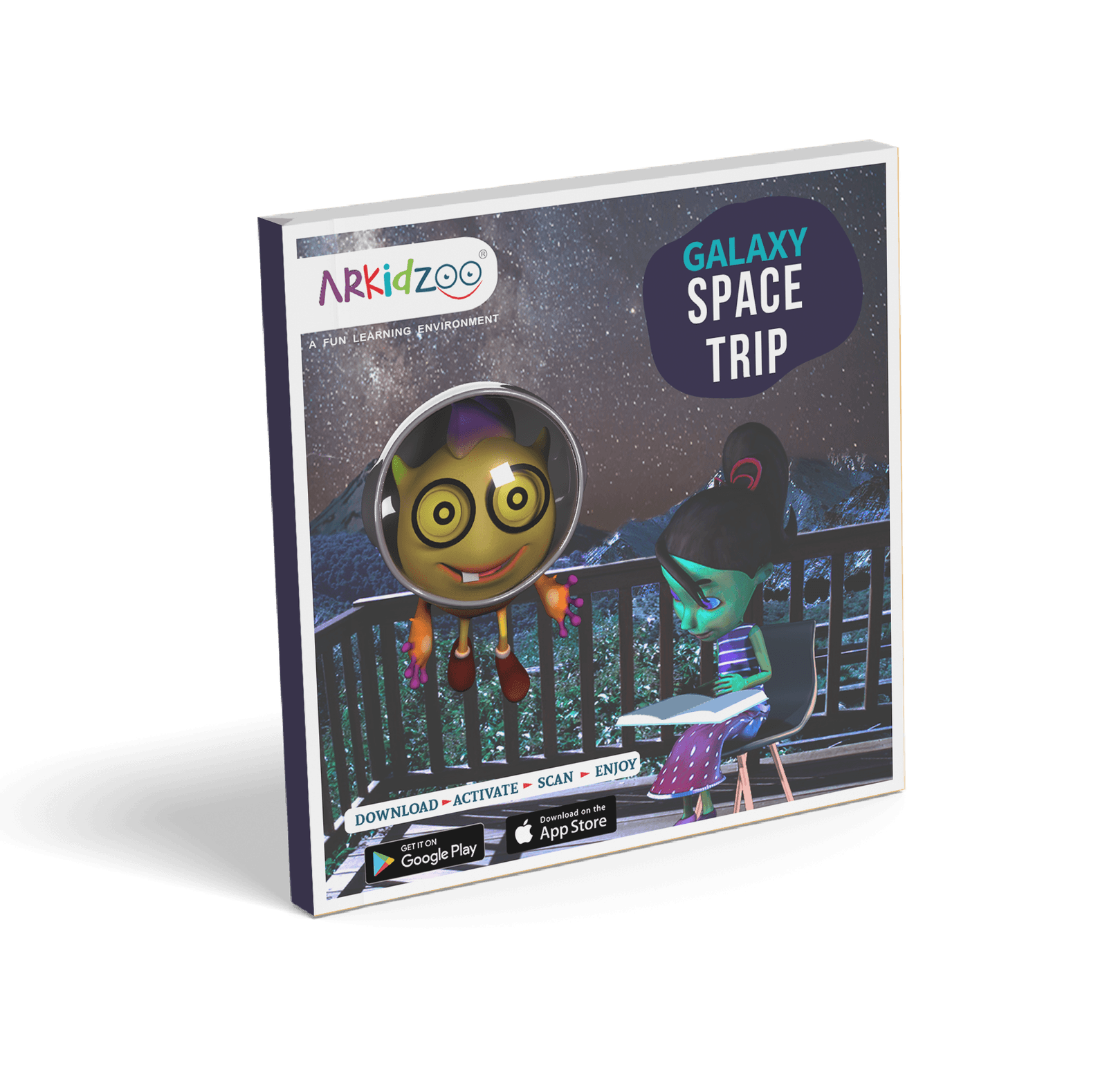 PocketAR Galaxy Space Trip storybook