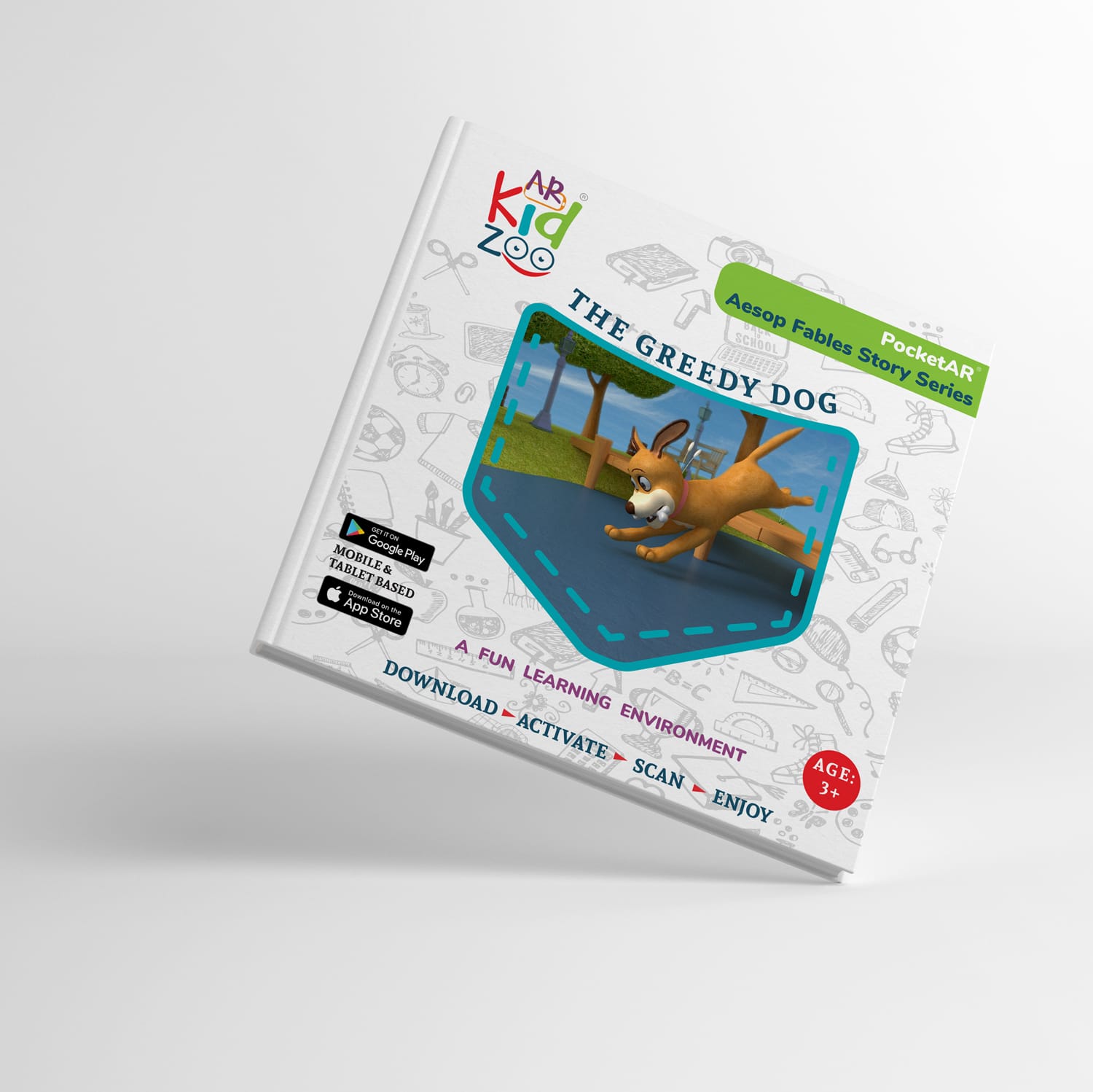 PocketAR The Greedy Dog storybook